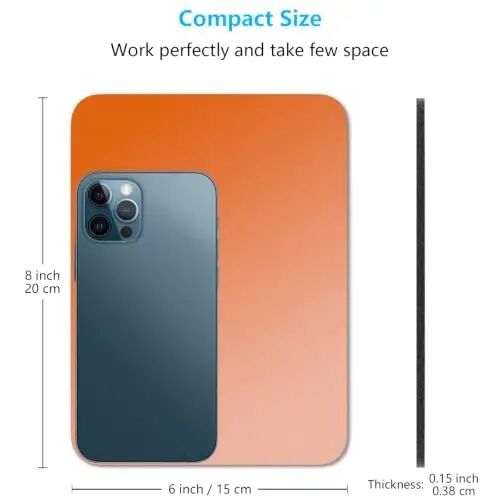 Dapesuom Small Mouse Pad, 6 x 8 Inch Thick Rubber Premium-Textured Non-Slip Portable & Washable Mini Mouse Mat for Women Men Wireless Laptops Keyboard Tray Gaming Work Office Travel,Gradient Sunset - DAPESUOM (1)