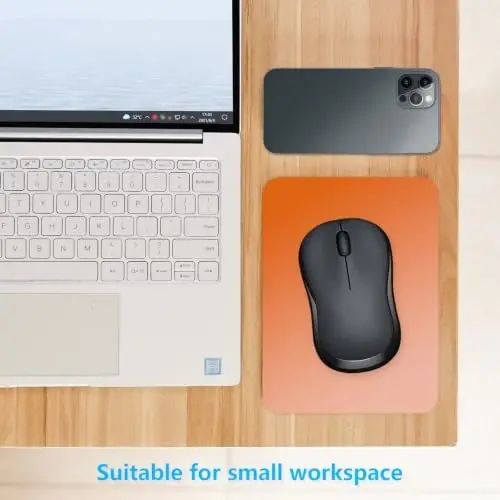 Dapesuom Small Mouse Pad, 6 x 8 Inch Thick Rubber Premium-Textured Non-Slip Portable & Washable Mini Mouse Mat for Women Men Wireless Laptops Keyboard Tray Gaming Work Office Travel,Gradient Sunset - 3