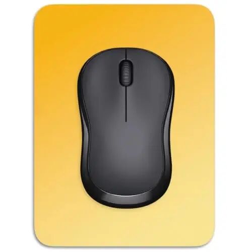 Dapesuom Small Mouse Pad, 6 x 8 Inch Thick Rubber Premium-Textured Non-Slip Portable & Washable Mini Mouse Mat for Women Men Wireless Laptops Keyboard Tray Gaming Work Office Travel,Gradient Yellow - Dapesuom