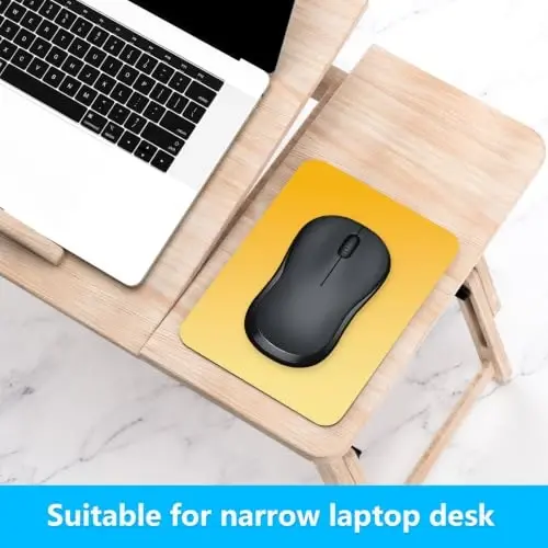 Dapesuom Small Mouse Pad, 6 x 8 Inch Thick Rubber Premium-Textured Non-Slip Portable & Washable Mini Mouse Mat for Women Men Wireless Laptops Keyboard Tray Gaming Work Office Travel,Gradient Yellow - 4