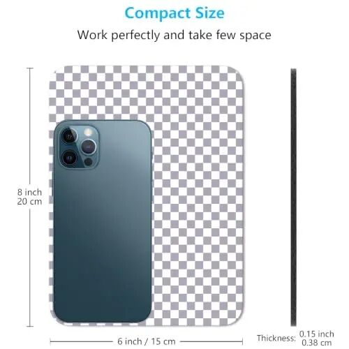 Dapesuom Small Mouse Pad, 6 x 8 Inch Thick Rubber Premium-Textured Non-Slip Portable & Washable Mini Mouse Mat for Women Men Wireless Laptops Keyboard Tray Gaming Work Office Travel,Lilac Grey - 2