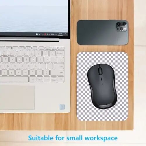 Dapesuom Small Mouse Pad, 6 x 8 Inch Thick Rubber Premium-Textured Non-Slip Portable & Washable Mini Mouse Mat for Women Men Wireless Laptops Keyboard Tray Gaming Work Office Travel,Lilac Grey - 3