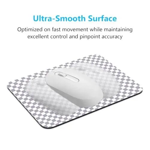Dapesuom Small Mouse Pad, 6 x 8 Inch Thick Rubber Premium-Textured Non-Slip Portable & Washable Mini Mouse Mat for Women Men Wireless Laptops Keyboard Tray Gaming Work Office Travel,Lilac Grey - 5
