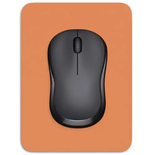Dapesuom Small Mouse Pad, 6 x 8 Inch Thick Rubber Premium-Textured Non-Slip Portable & Washable Mini Mouse Mat for Women Men Wireless Laptops Keyboard Tray Gaming Work Office Travel,Orange - 1