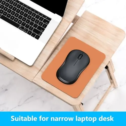 Dapesuom Small Mouse Pad, 6 x 8 Inch Thick Rubber Premium-Textured Non-Slip Portable & Washable Mini Mouse Mat for Women Men Wireless Laptops Keyboard Tray Gaming Work Office Travel,Orange - 4