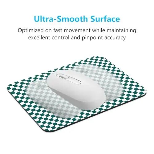 Dapesuom Small Mouse Pad, 6 x 8 Inch Thick Rubber Premium-Textured Non-Slip Portable & Washable Mini Mouse Mat for Women Men Wireless Laptops Keyboard Tray Gaming Work Office Travel,Teal - 5