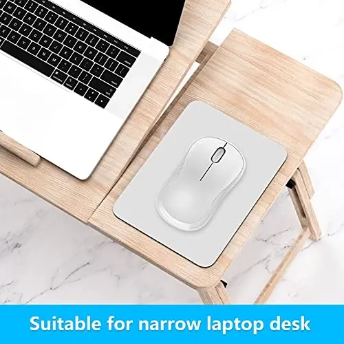 Dapesuom Small Mouse Pad, 6 x 8 Inch Thick Rubber Premium-Textured Non-Slip Portable & Washable Mini Mouse Mat for Women Wireless Laptops Keyboard Tray Gaming Work Computer Office Travel, Space Gray - 3
