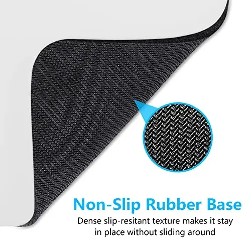Dapesuom Small Mouse Pad, 6 x 8 Inch Thick Rubber Premium-Textured Non-Slip Portable & Washable Mini Mouse Mat for Women Wireless Laptops Keyboard Tray Gaming Work Computer Office Travel, Space Gray - 6