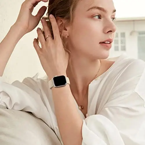 DaQin 4 Pack Apple Watch Band 38mm 40mm 41mm 42mm 44mm 45mm 46mm 49mm bilan mos keluvchi o'ralgan Solo Loop, Ayollar va erkaklar uchun cho'ziluvchan yumshoq neylon tasma iWatch Series 10 9 8 7 6 5 4 3 2 1 SE Ultra/Ultra 2 - 2