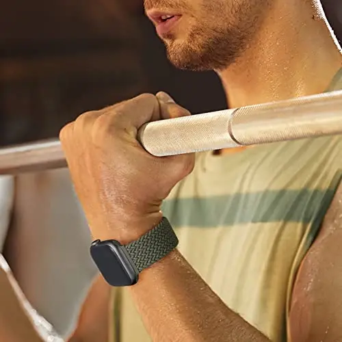 DaQin 4 Pack Braided Solo Loop Apple Watch Band 38mm 40mm 41mm 42mm 44mm 45mm 46mm 49mm ayollar erkaklar uchun mos, iWatch Series 10 9 8 7 6 5 4 3 2 1 SE Ultra/Ultra 2 uchun cho'ziluvchan yumshoq neylon tasma - 4