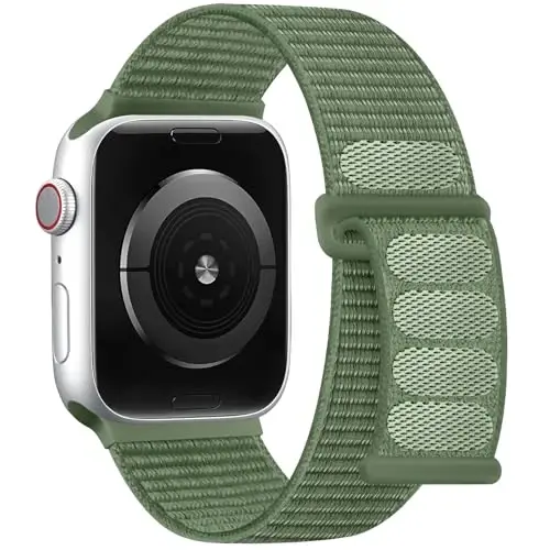 DaQin Nylon Sport Loop Compatible with Apple Watch Band 40mm 38mm 41mm 42mm 44mm 45mm 46mm 49mm, Soft Breathable Braided Wristband for iWatch Band for Women Men Series 11 10 9 8 7 6 5 4 3 2 1 SE Ultra - 1