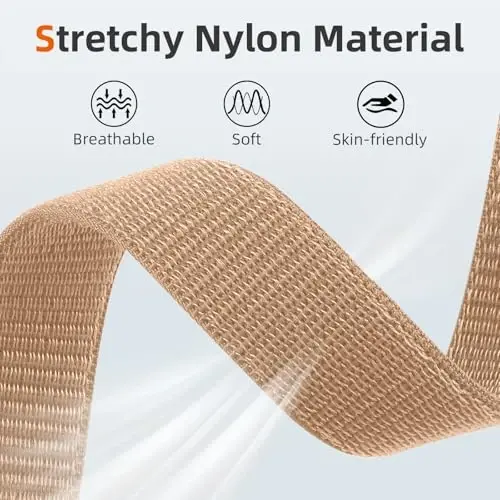 DaQin neylon sport halqasi Apple Watch Band 40mm 38mm 41mm 42mm 44mm 45mm 46mm 49mm bilan mos keladi, ayollar erkaklar uchun iWatch Band uchun yumshoq nafas oladigan o'ralgan bilaguzuk Series 11 10 9 8 7 6 5 4 3 2 1 SE Ultra - 4