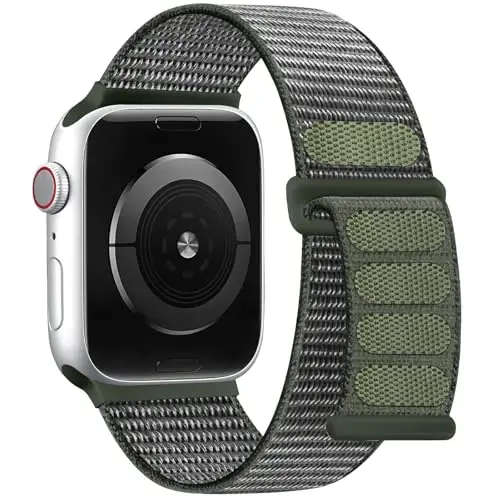 DaQin Nylon Sport Loop Compatible with Apple Watch Band 40mm 38mm 41mm 42mm 44mm 45mm 46mm 49mm, Soft Breathable Braided Wristband for iWatch Band for Women Men Series 11 10 9 8 7 6 5 4 3 2 1 SE Ultra - 1