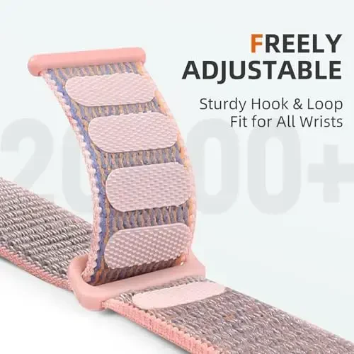 DaQin Nylon Sport Loop Compatible with Apple Watch Band 40mm 38mm 41mm 42mm 44mm 45mm 46mm 49mm, Soft Breathable Braided Wristband for iWatch Band for Women Men Series 11 10 9 8 7 6 5 4 3 2 1 SE Ultra - 3