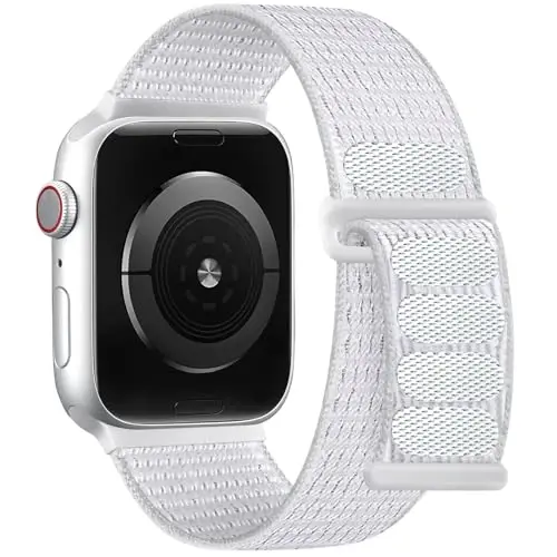 DaQin Nylon Sport Loop Compatible with Apple Watch Band 40mm 38mm 41mm 42mm 44mm 45mm 46mm 49mm, Soft Breathable Braided Wristband for iWatch Band for Women Men Series 11 10 9 8 7 6 5 4 3 2 1 SE Ultra - 1