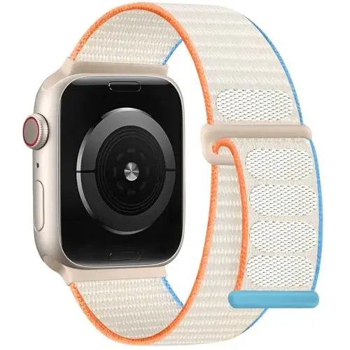 DaQin Nylon Sport Loop Compatible with Apple Watch Band 40mm 38mm 41mm 42mm 44mm 45mm 46mm 49mm, Soft Breathable Braided Wristband for iWatch Band for Women Men Series 11 10 9 8 7 6 5 4 3 2 1 SE Ultra - 1