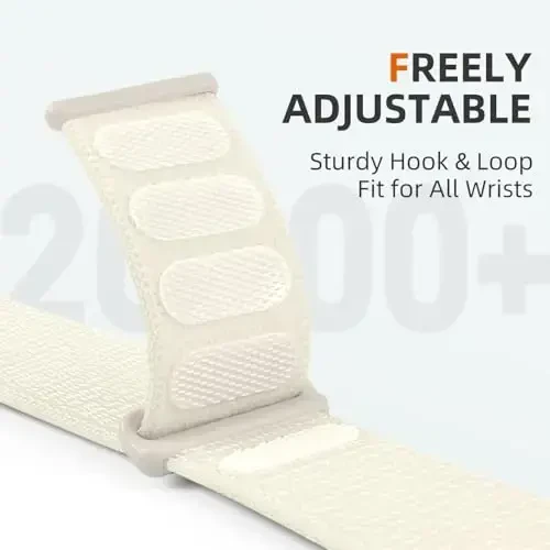 DaQin нейлоновый спортивный ремешок, совместимый с Apple Watch, 40 мм 38 мм 41 мм 42 мм 44 мм 45 мм 46 мм 49 мм, мягкий дышащий плетеный браслет для iWatch для женщин и мужчин, серии 11 10 9 8 7 6 5 4 3 2 1 SE Ultra - 3