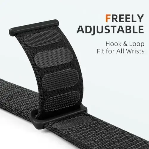 DaQin нейлоновый спортивный ремешок, совместимый с Apple Watch Band 40mm 38mm 41mm 42mm 44mm 45mm 46mm 49mm, мягкий дышащий плетеный браслет для iWatch Band для женщин и мужчин Series 11 10 9 8 7 6 5 4 3 2 1 SE Ultra - 5