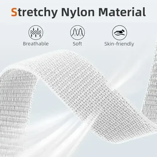 DaQin neylon sport halqasi Apple Watch Band 40mm 38mm 41mm 42mm 44mm 45mm 46mm 49mm bilan mos keladi, Ayollar erkaklar uchun iWatch Band uchun yumshoq nafas oladigan o'rilgan bilaguzuk 11 10 9 8 7 6 5 4 3 2 1 SE Ultra - 5