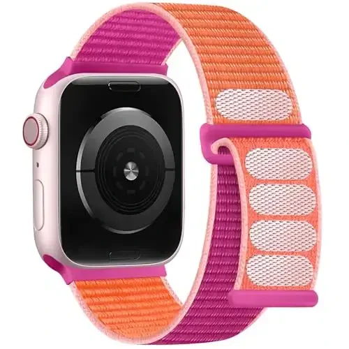 DaQin neylon sport halqasi Apple Watch Band 40mm 38mm 41mm 42mm 44mm 45mm 46mm 49mm bilan mos keladi, ayollar erkaklar uchun iWatch Band uchun yumshoq nafas oladigan o'rilgan bilaguzuk 11 10 9 8 7 6 5 4 3 2 1 SE Ultra - 1