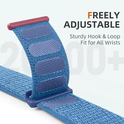 DaQin neylon sport halqasi Apple Watch Band 40mm 38mm 41mm 42mm 44mm 45mm 46mm 49mm bilan mos keladi, ayollar erkaklar uchun iWatch Band uchun yumshoq nafas oladigan o'rilgan bilaguzuk Series 11 10 9 8 7 6 5 4 3 2 1 SE Ultra - 3