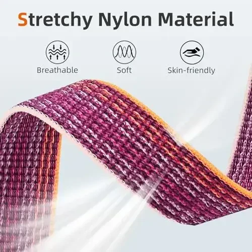 DaQin neylon sport halqasi Apple Watch Band 40mm 38mm 41mm 42mm 44mm 45mm 46mm 49mm bilan mos keladi, ayollar va erkaklar uchun iWatch Band uchun yumshoq nafas oladigan o'ralgan bilaguzuk 11 10 9 8 7 6 5 4 3 2 1 SE Ultra - 4