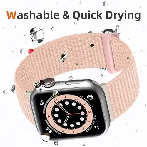 DaQin neylon sport halqasi Apple Watch Band 40mm 38mm 41mm 42mm 44mm 45mm 46mm 49mm bilan mos keladi, ayollar va erkaklar uchun iWatch Band uchun yumshoq nafas oladigan o'ralgan bilaguzuk 11 10 9 8 7 6 5 4 3 2 1 SE Ultra - 4