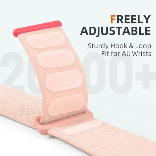 DaQin neylon sport halqasi Apple Watch Band 40mm 38mm 41mm 42mm 44mm 45mm 46mm 49mm bilan mos keladi, Ayollar va erkaklar uchun iWatch Band uchun yumshoq nafas oladigan o'ralgan bilaguzuk 11 10 9 8 7 6 5 4 3 2 1 SE Ultra - 3