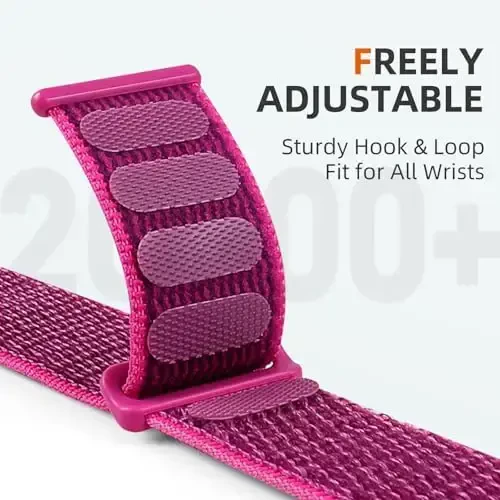 DaQin neylon sport halqasi Apple Watch Band 40mm 38mm 41mm 42mm 44mm 45mm 46mm 49mm bilan mos keladi, Ayollar va erkaklar uchun iWatch Band uchun yumshoq nafas oladigan o'ralgan bilaguzuk 11 10 9 8 7 6 5 4 3 2 1 SE Ultra seriyasi - 3