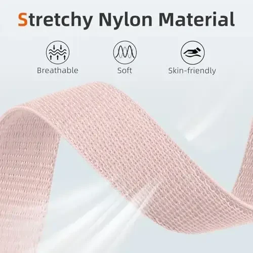 DaQin neylon sport halqasi Apple Watch Band 40mm 38mm 41mm 42mm 44mm 45mm 46mm 49mm bilan mos keladi, ayollar va erkaklar uchun iWatch Band uchun yumshoq nafas oladigan o'ralgan bilaguzuk Series 11 10 9 8 7 6 5 4 3 2 1 SE Ultra - 4
