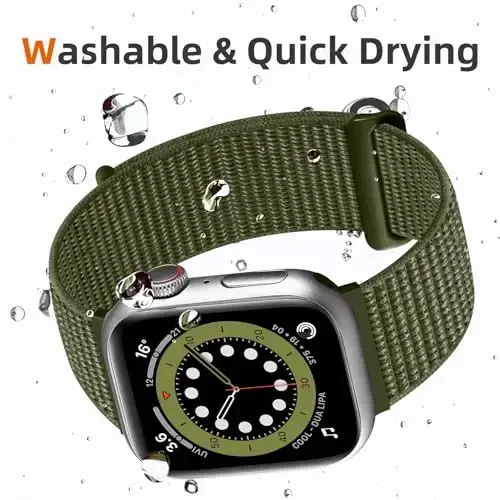 DaQin neylon sport ilmog'i Apple Watch Band 40mm 38mm 41mm 42mm 44mm 45mm 46mm 49mm bilan mos keladi, ayollar erkaklar seriyasi uchun iWatch Band uchun yumshoq nafas oladigan o'ralgan bilaguzuk 11 10 9 8 7 6 5 4 3 2 1 SE Ultra - 4