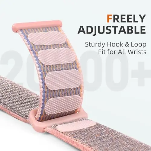 DaQin Nylon Sport Loop Apple Watch Band 40mm 38mm 41mm 42mm 44mm 45mm 46mm 49mm bilan mos keladi, Ayollar erkaklar uchun iWatch Band uchun yumshoq nafas oladigan o'ralgan bilaguzuk 11 10 9 8 7 6 5 4 3 2 1 SE Ultra - 3