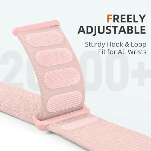 DaQin Nylon Sport Loop Apple Watch Band 40mm 38mm 41mm 42mm 44mm 45mm 46mm 49mm bilan mos keladi, Ayollar erkaklar uchun iWatch Band uchun yumshoq nafas oladigan o'ralgan bilaguzuk 11 10 9 8 7 6 5 4 3 2 1 SE Ultra - 3