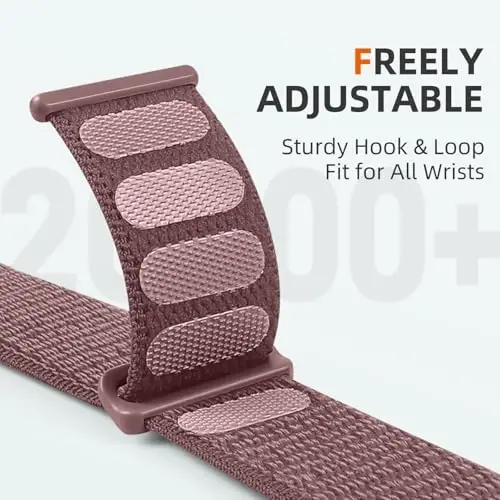 DaQin Nylon Sport Loop Apple Watch Band 40mm 38mm 41mm 42mm 44mm 45mm 46mm 49mm bilan mos keladi, ayollar va erkaklar uchun iWatch Band uchun yumshoq nafas oladigan o'ralgan bilaguzuk 11 10 9 8 7 6 5 4 3 2 1 SE Ultra - 3