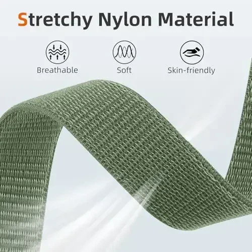 DaQin Nylon Sport Loop Compatible with Apple Watch Band 40mm 38mm 41mm 42mm 44mm 45mm 46mm 49mm, Soft Breathable Braided Wristband for iWatch Band for Women Men Series 11 10 9 8 7 6 5 4 3 2 1 SE Ultra - 4