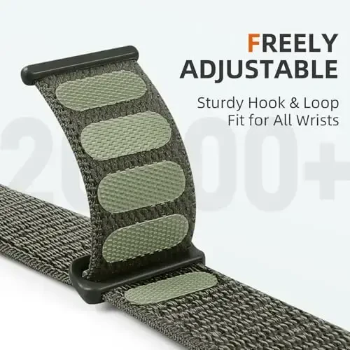 DaQin Nylon Sport Loop Compatible with Apple Watch Band 40mm 38mm 41mm 42mm 44mm 45mm 46mm 49mm, Soft Breathable Braided Wristband for iWatch Band for Women Men Series 11 10 9 8 7 6 5 4 3 2 1 SE Ultra - 3