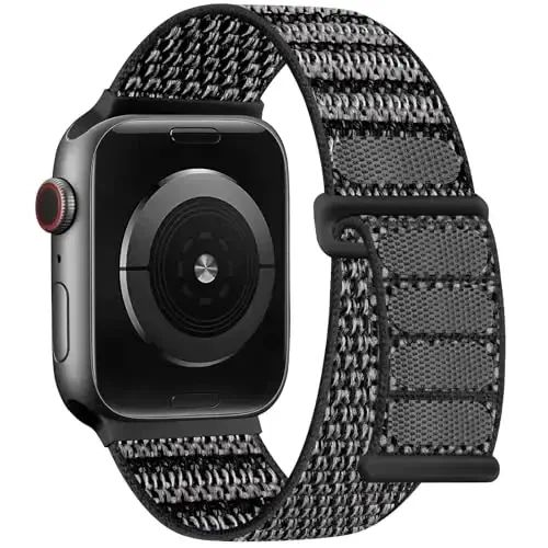 DaQin Nylon Sport Loop Compatible with Apple Watch Band 40mm 38mm 41mm 42mm 44mm 45mm 46mm 49mm, Soft Breathable Braided Wristband for iWatch Band for Women Men Series 11 10 9 8 7 6 5 4 3 2 1 SE Ultra - 1