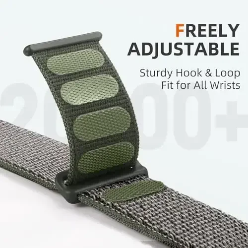 DaQin Nylon Sport Loop Compatible with Apple Watch Band 40mm 38mm 41mm 42mm 44mm 45mm 46mm 49mm, Soft Breathable Braided Wristband for iWatch Band for Women Men Series 11 10 9 8 7 6 5 4 3 2 1 SE Ultra - 3