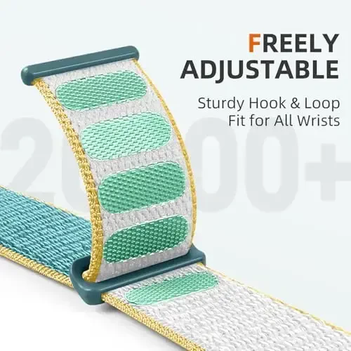 DaQin Nylon Sport Loop Compatible with Apple Watch Band 40mm 38mm 41mm 42mm 44mm 45mm 46mm 49mm, Soft Breathable Braided Wristband for iWatch Band for Women Men Series 11 10 9 8 7 6 5 4 3 2 1 SE Ultra - 3