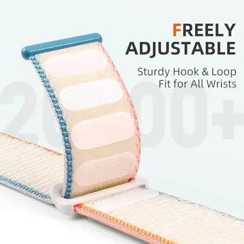 DaQin Nylon Sport Loop Compatible with Apple Watch Band 40mm 38mm 41mm 42mm 44mm 45mm 46mm 49mm, Soft Breathable Braided Wristband for iWatch Band for Women Men Series 11 10 9 8 7 6 5 4 3 2 1 SE Ultra - 3