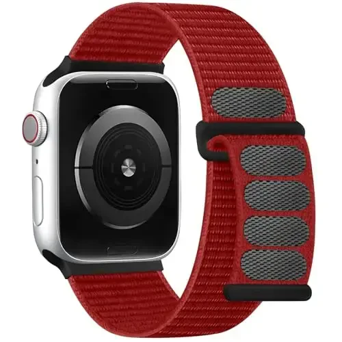 DaQin Nylon Sport Loop Compatible with Apple Watch Band 40mm 38mm 41mm 42mm 44mm 45mm 46mm 49mm, Soft Breathable Braided Wristband for iWatch Band for Women Men Series 11 10 9 8 7 6 5 4 3 2 1 SE Ultra 