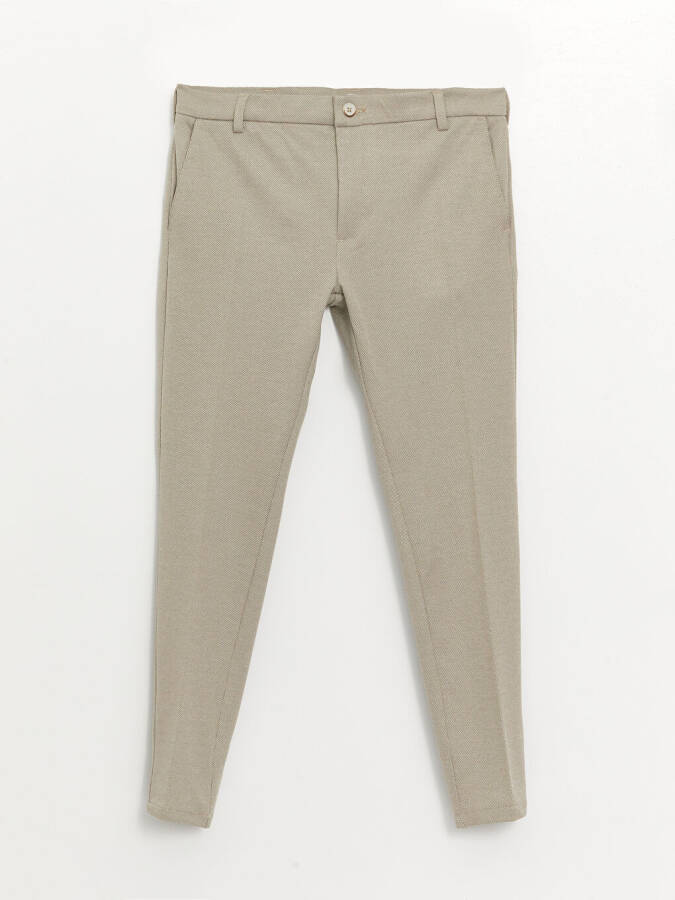 Bej Dar Kalıp Erkek Chino Pantolon-Bej - 6