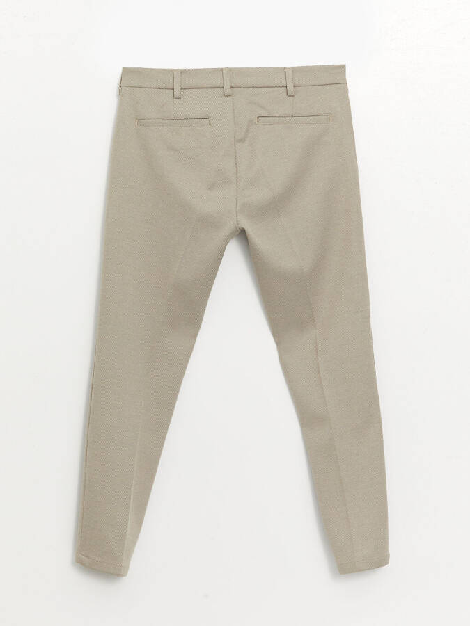 Bej Dar Kalıp Erkek Chino Pantolon-Bej - 7