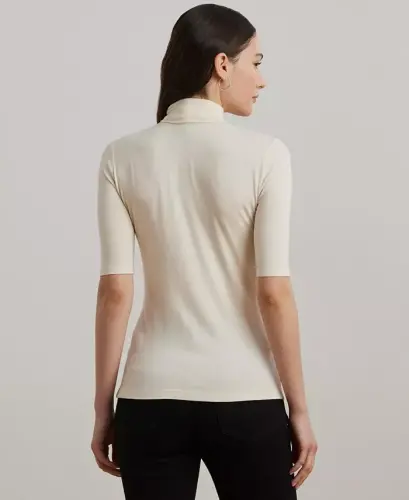 Slim-Fit Turtleneck - Mascarpone Cream - 2