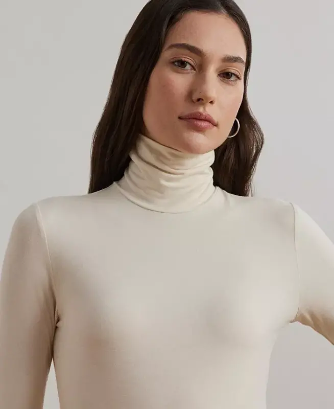 Slim-Fit Turtleneck - Mascarpone Cream - 3