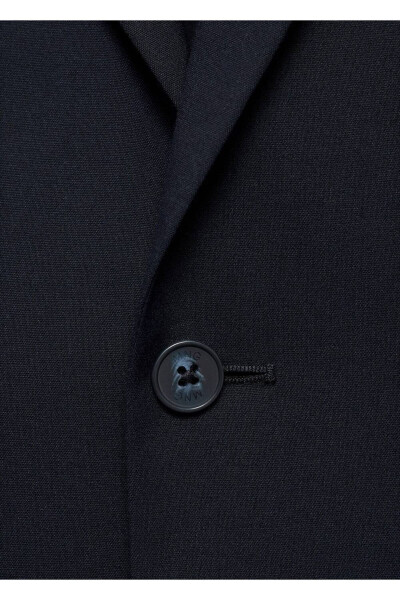 Slim Fit Blazer Ceket-Lacivert - 7