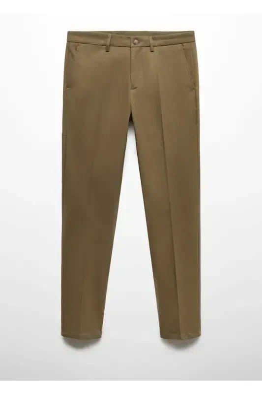 Dar kesim chino pantolon-Tütün Kahvesi - 3