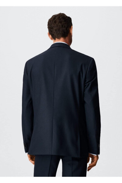 Dar Kesimli Blazer Ceket - 4