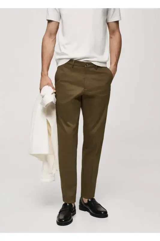 Dar kesimli chino shim - Tamaki qahva - 1