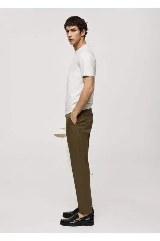 Dar kesimli chino shim - Tamaki qahva - 6